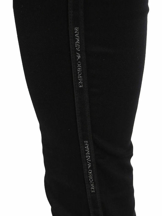 Women's Fabric Trousers Push Up Black