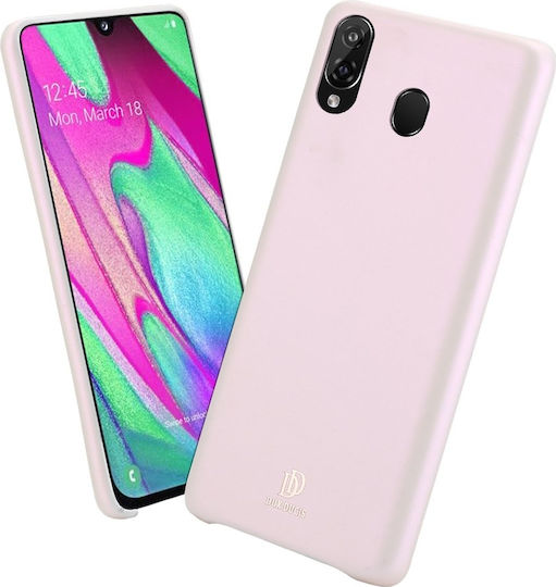 Dux Ducis Skin Lite Back Cover Synthetic Leather Pink (Galaxy A40)