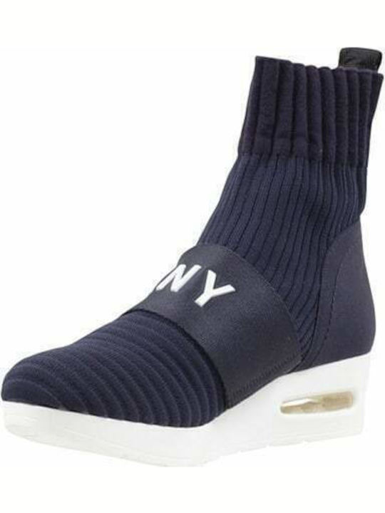 Anna Damen Chelsea Stiefeletten Marineblau