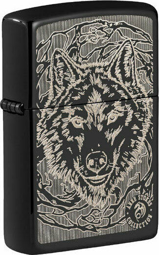 Zippo Anne Stokes Αντιανεμικός Αναπτήρας Φλόγας σε Γκρι χρώμα