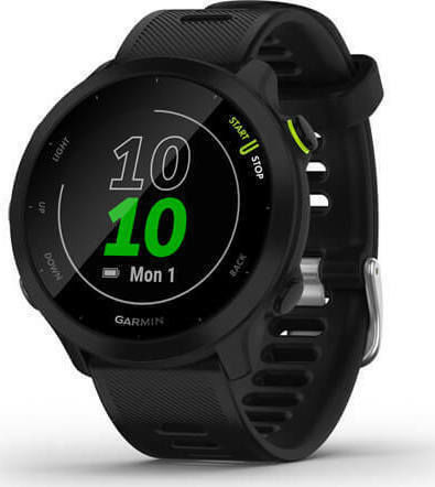 Garmin Forerunner 55 42mm Waterproof Smartwatch with Heart Rate Monitor (Black)