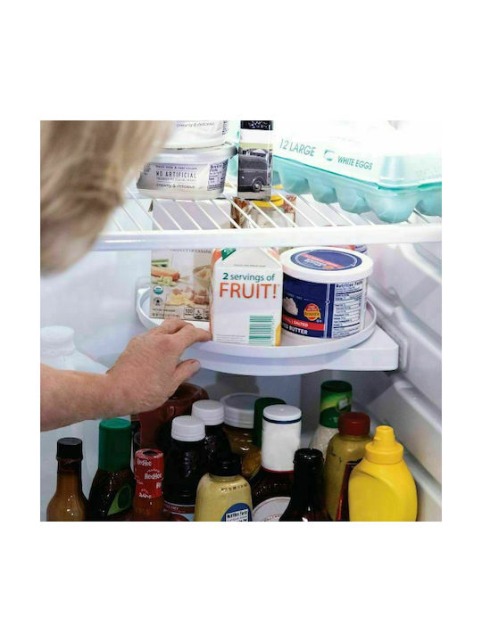 Plastic Tabletop Rotating Spice Rack White