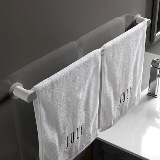 Ecoco Schiene Badezimmer Einzel Wandmontage Aufkleber 68.6x3.5cm Gray Ecoco Schiene Badezimmer Einzel Wandmontage Aufkleber 68.6x3.5cm Gray