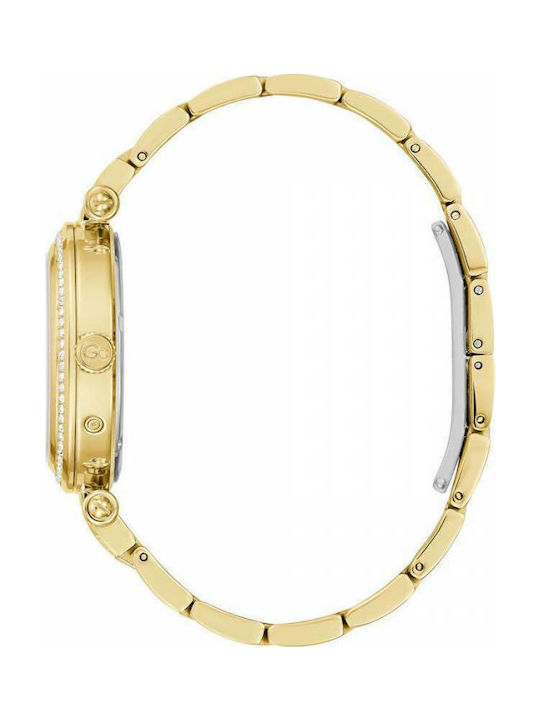 GC Watches Primechic Watch Chronograph with Gold Metal Bracelet