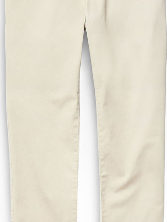 Stretch Twill Pantaloni Chino cu Croială Slim Bej
