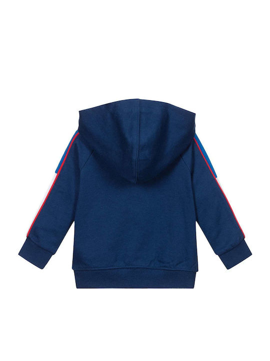 Levi's Boys Hooded Sweatshirt Colorblock with Zipper Blue