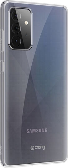 Crong Slim Umschlag Rückseite Silikon 0.8mm Transparent (Galaxy A72)