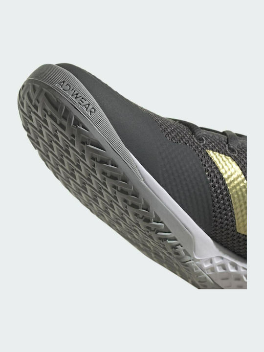adidas Court Control Γυναικεία Παπούτσια Τένις για Όλα τα Γήπεδα Grey Six / Gold Metallic / Cloud White
