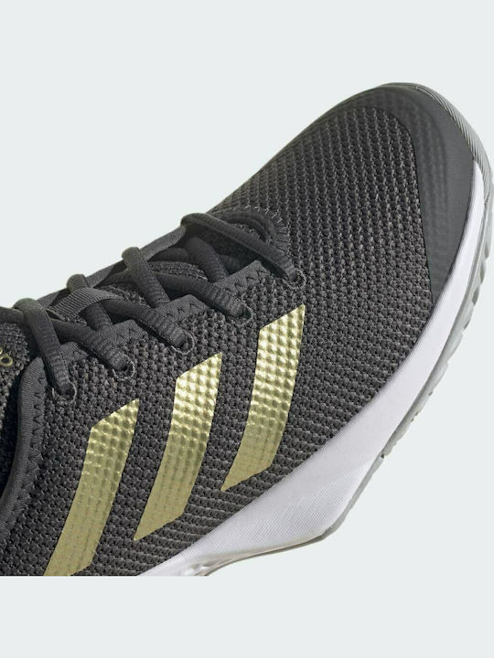 adidas Court Control Γυναικεία Παπούτσια Τένις για Όλα τα Γήπεδα Grey Six / Gold Metallic / Cloud White