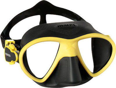 Mares Silicone Diving Mask X Free Black/Yellow Yellow 1102079