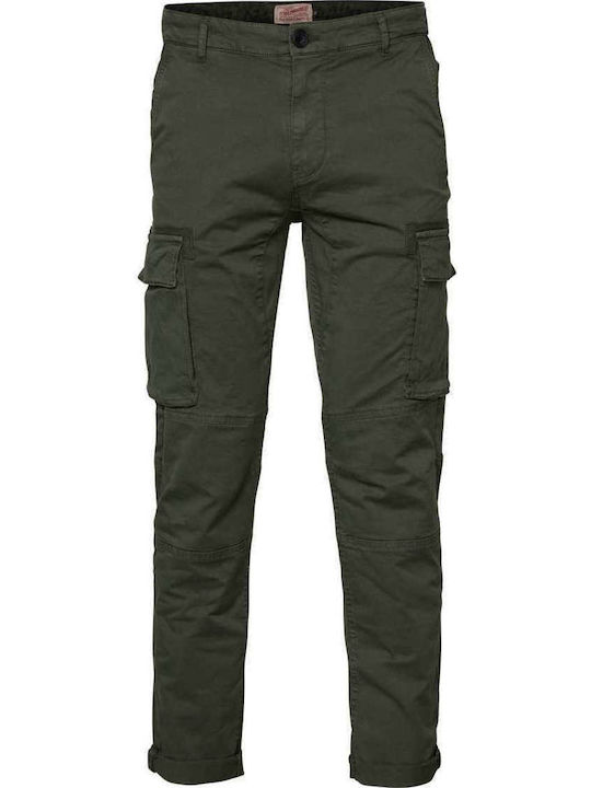 Trousers Cargo Elastic in Relaxed Fit Khaki