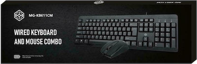 NG KB611 Set tastatură și mouse Greacă