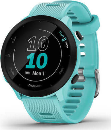 Garmin Forerunner 55 42mm Waterproof Smartwatch with Heart Rate Monitor (Aqua)