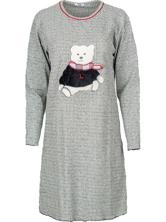 Luna Winter Women's Nightdress Gray 964