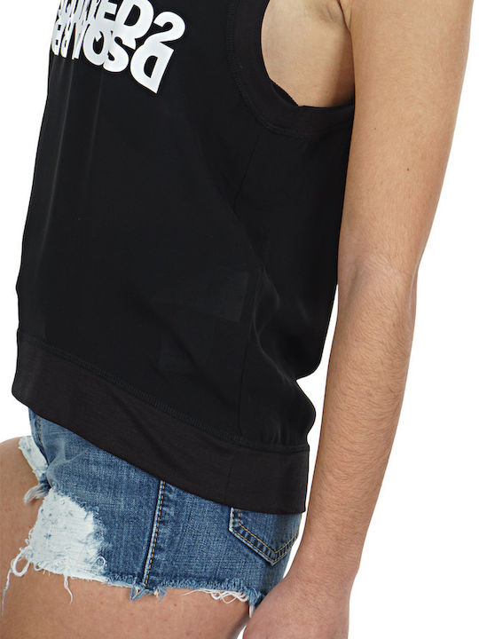 Women's Summer Blouse Sleeveless Black