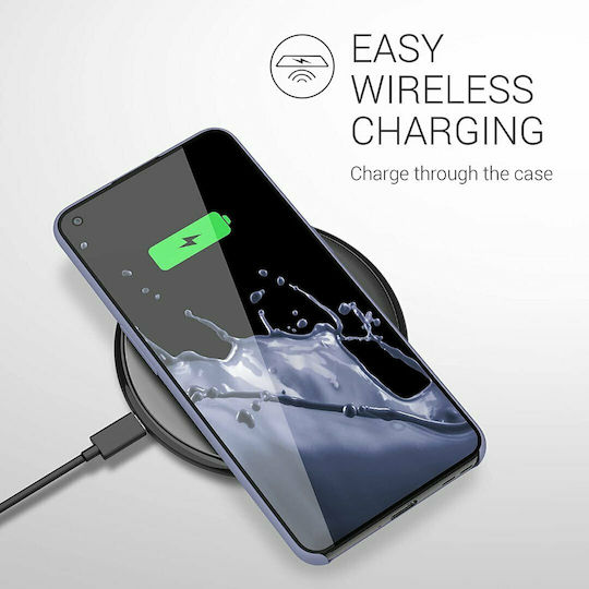 KWmobile Rubber Umschlag Rückseite Silikon Lavender Grey (OnePlus 9)