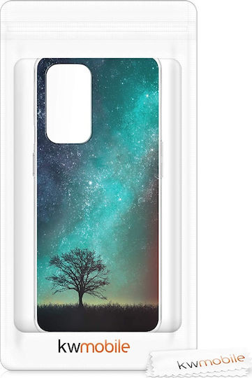 KWmobile Cosmic Nature Umschlag Rückseite Silikon Mehrfarbig (OnePlus 9)