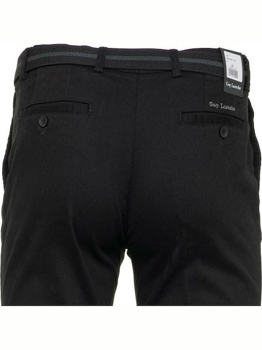 Trousers Chino Elastic in Regular Fit Black
