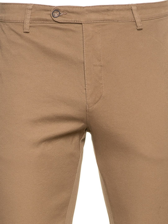Pantaloni cu Croială Slim Bej