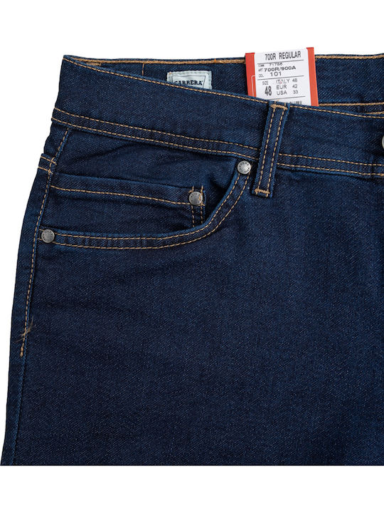 Men's Jeans Pants Elastic with Regular Fit Navy Blue