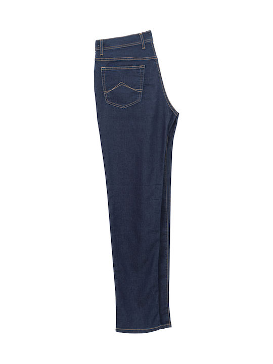 Men's Jeans Pants Elastic with Regular Fit Navy Blue