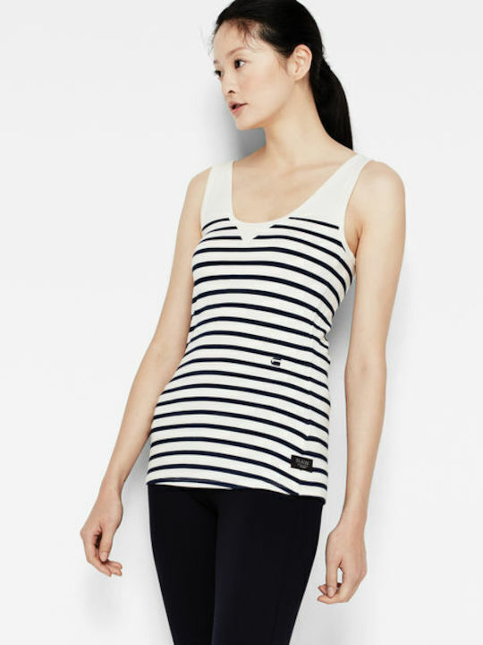 Damen Sport Bluse Ärmellos Weiß