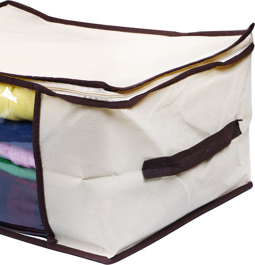 Viosarp Fabric Clothes Storage Case in Ecru Colour 45x45x20cm