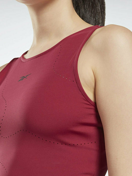 Reebok Lux Perform Women's Athletic Blouse Sleeveless Punch Berry