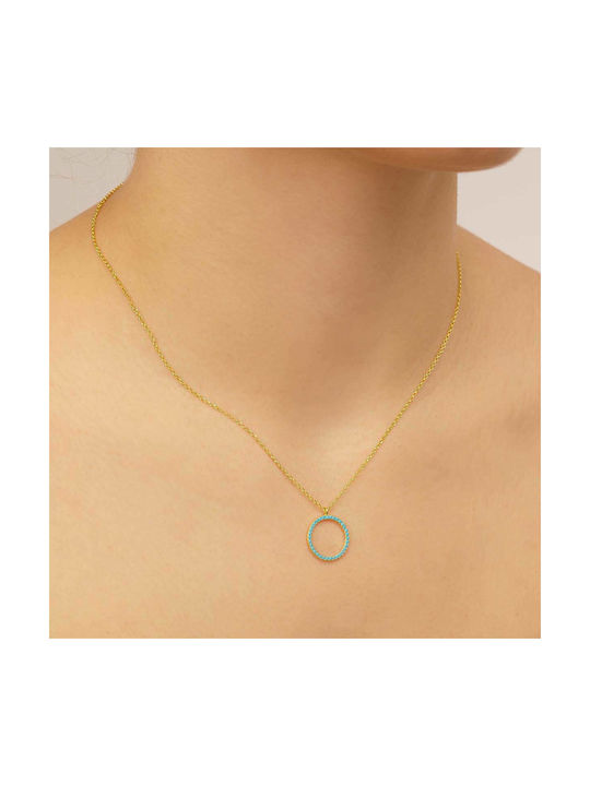 Excite-Fashion Necklace Geometric from Gold Plated Silver