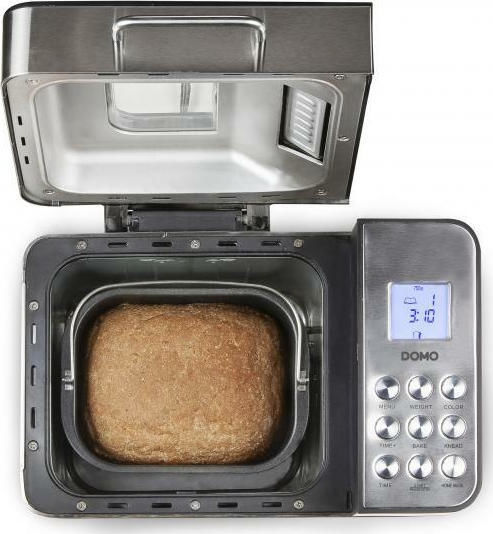 Domo B3971 Mașină de pâine cu o putere de 550W și o capacitate de 1000gr cu 18 programe
