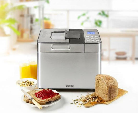 Domo B3971 Mașină de pâine cu o putere de 550W și o capacitate de 1000gr cu 18 programe