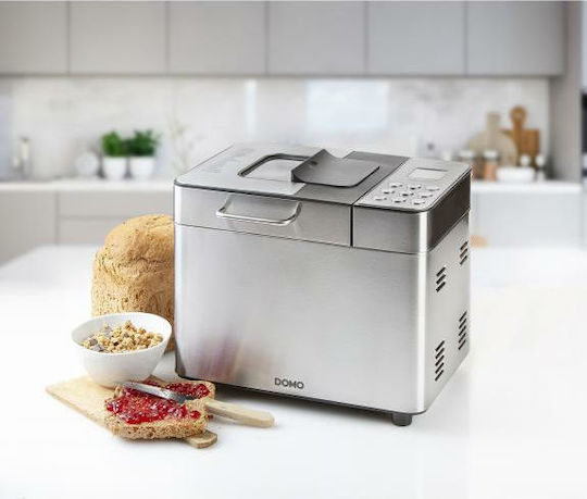 Domo B3971 Mașină de pâine cu o putere de 550W și o capacitate de 1000gr cu 18 programe