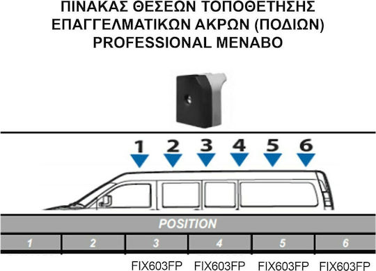 Menabo Roof Bars Aluminum (with Roof Rack Legs)