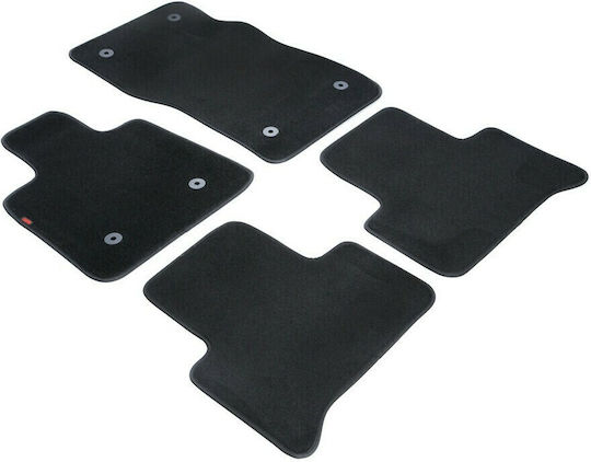 Lampa Set of Front and Rear Mats 4pcs for Alfa Romeo Stelvio Black