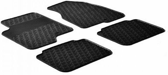 Lampa Set of Front and Rear Mats 4pcs Tray Type for Opel Antara Black
