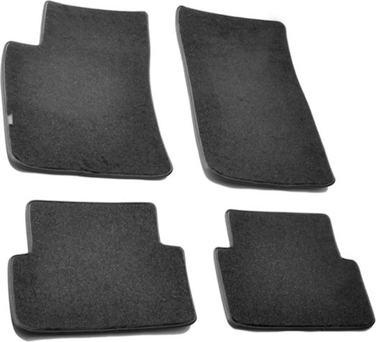 Lampa Set of Front and Rear Mats 4pcs for Renault Modus Black