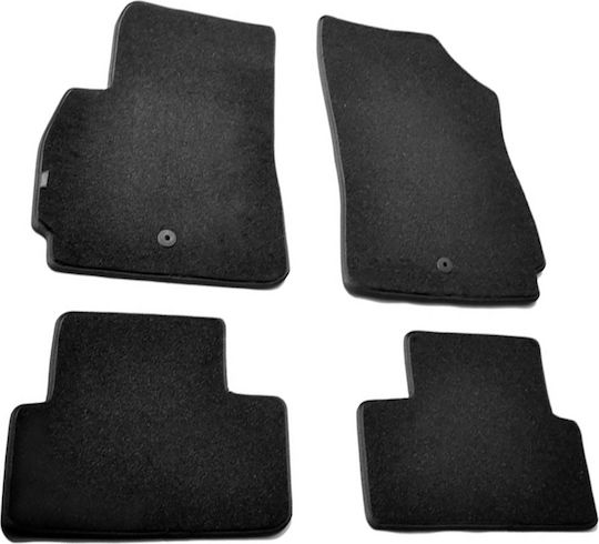 Lampa Satz Vorder- und Hintermatten 4Stück aus Teppichboden für Chevrolet Orlando 2015+ Schwarz