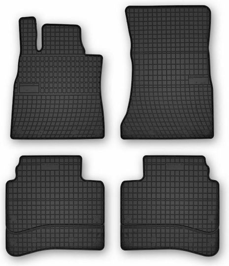 Frogum Set of Front and Rear Mats 4pcs for Mercedes-Benz S 2013 Black
