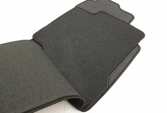 Petex Satz Vorder- und Hintermatten 4Stück aus Teppichboden für Nissan X-Trail 2001-2006 Schwarz