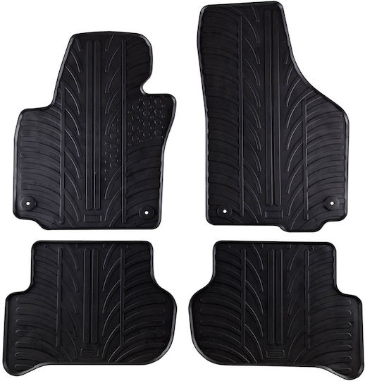 Gledring Set of Front and Rear Mats 4pcs for Skoda Yeti 2009-2013 Black