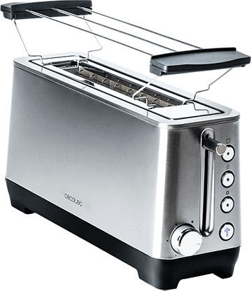 Cecotec BigToast Extra Φρυγανιέρα 2 Θέσεων 1000W Inox