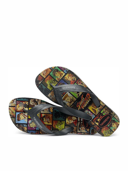 Top Max Street Fighter Ανδρικά Flip Flops Γκρι