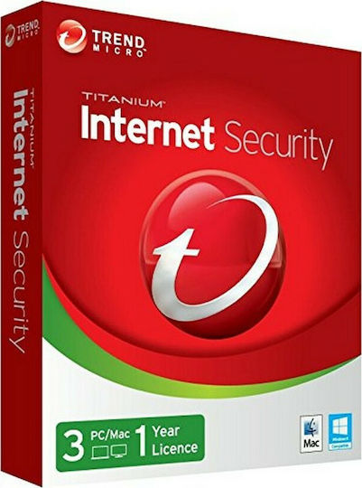 Trend Micro Internet Security 2021 for 3 Devices and 1 Year of Use (Electronic License)