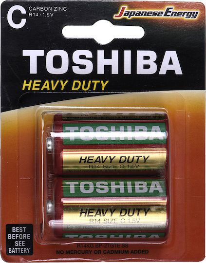 Toshiba Цинкови батерии Цинк C 1.5V 2бр