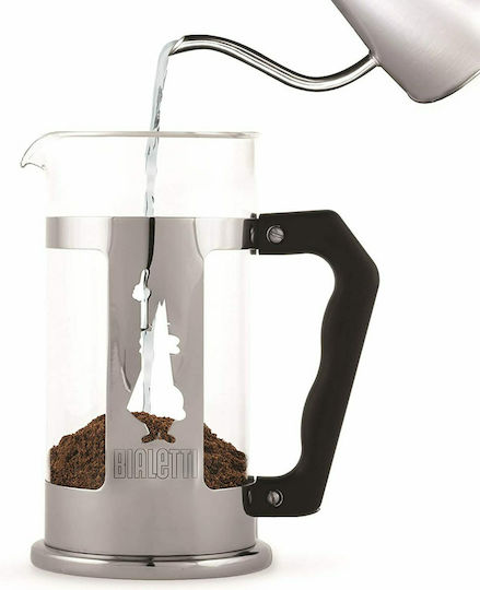 Bialetti Preziosa Cafetieră Cu Filtru Manual Din Oțel Inoxidabil Argintie 1lt