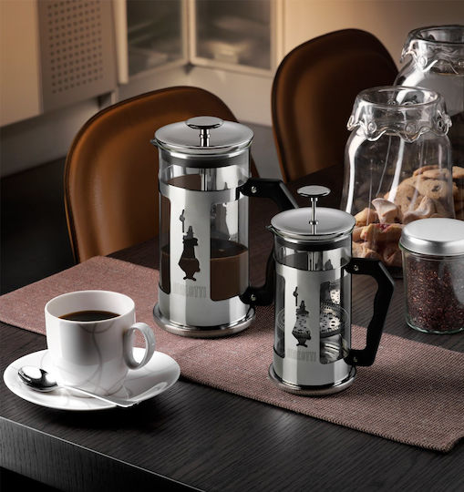 Bialetti Preziosa Cafetieră Cu Filtru Manual Din Oțel Inoxidabil Argintie 1lt