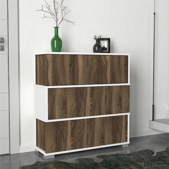 Ξύλινη Mirabell με 3 Ράφια 90x30x93cm Ξύλινη Mirabell με 3 Ράφια 90x30x93cm