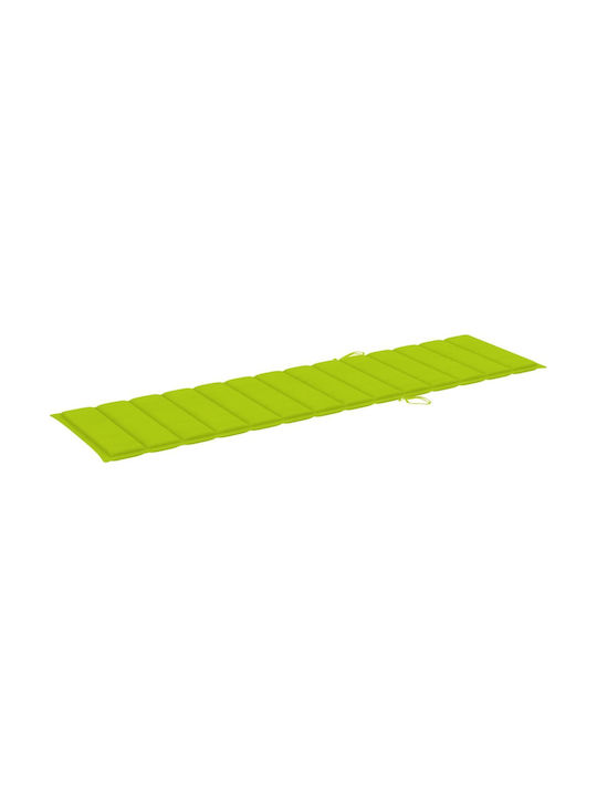 vidaXL Sun Lounger Cushion Bright Green 200x50cm.