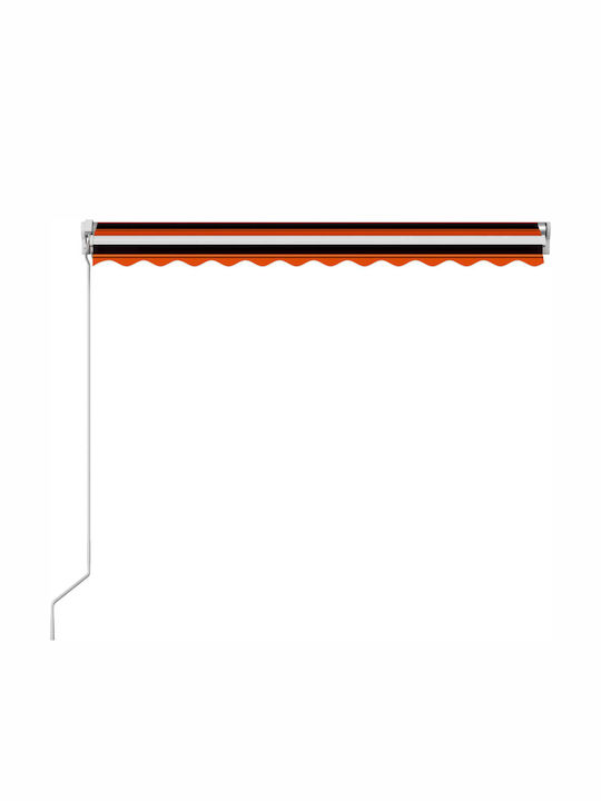 vidaXL Τέντα Βεράντας Καφέ 3.5x2.5m