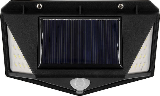 GloboStar Wall Mounted Solar Light 10W 1000lm Cold White 6000K with Motion Sensor and Photocell IP65